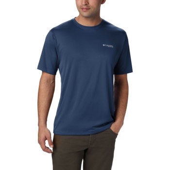 Columbia PFG Zero Rules Short Sleeve, Camiseta Grises Oscuro Para Hombre | 263895-VIG